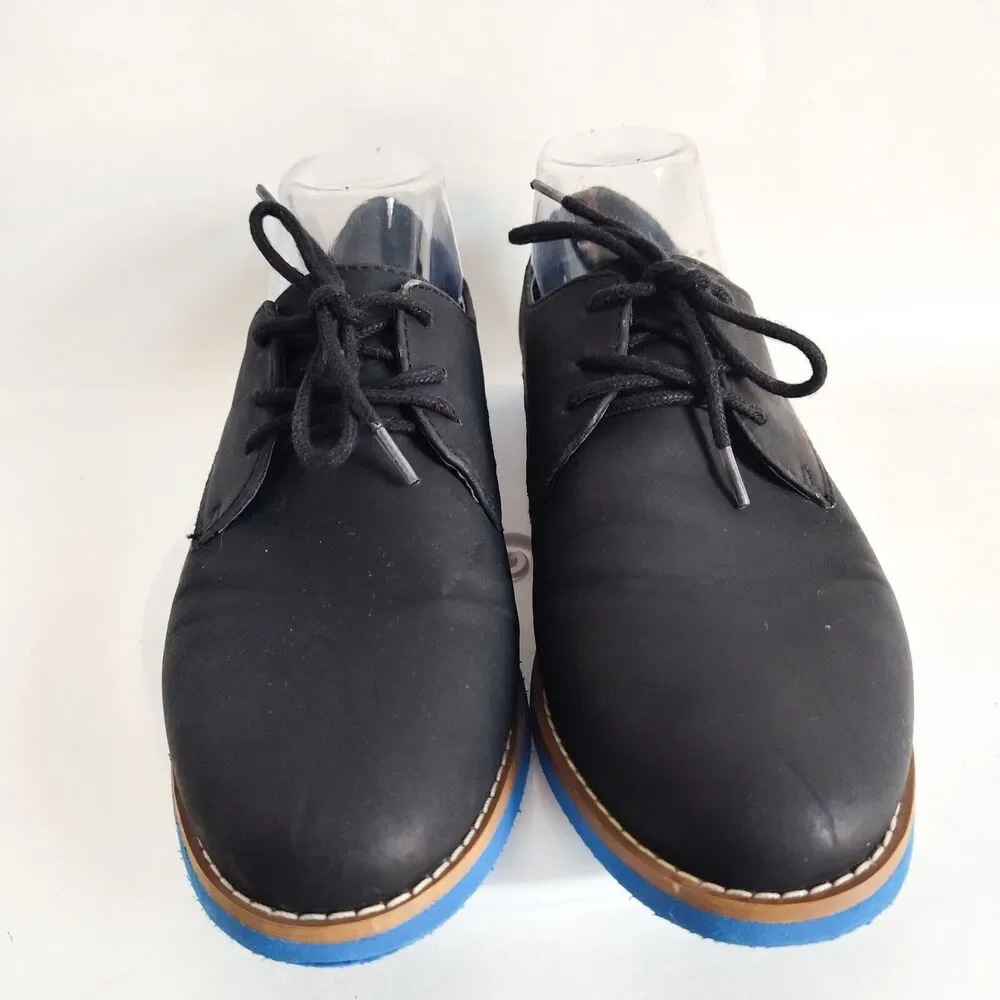 Madden‎ Girl Jacobz Faux Leather Wingtip Oxford Shoes Black 8.5 Lace Up Academia